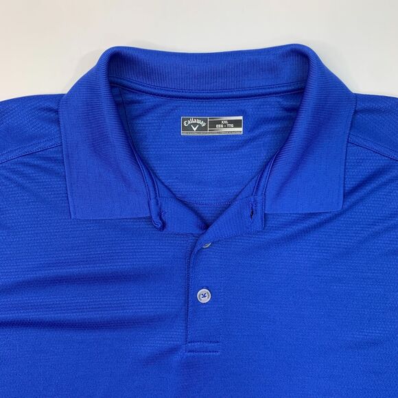 Callaway Polo Shirt Mens XXL 2XL Harbor Short Sleeve Collared Performance Golf - Picture 5 of 10